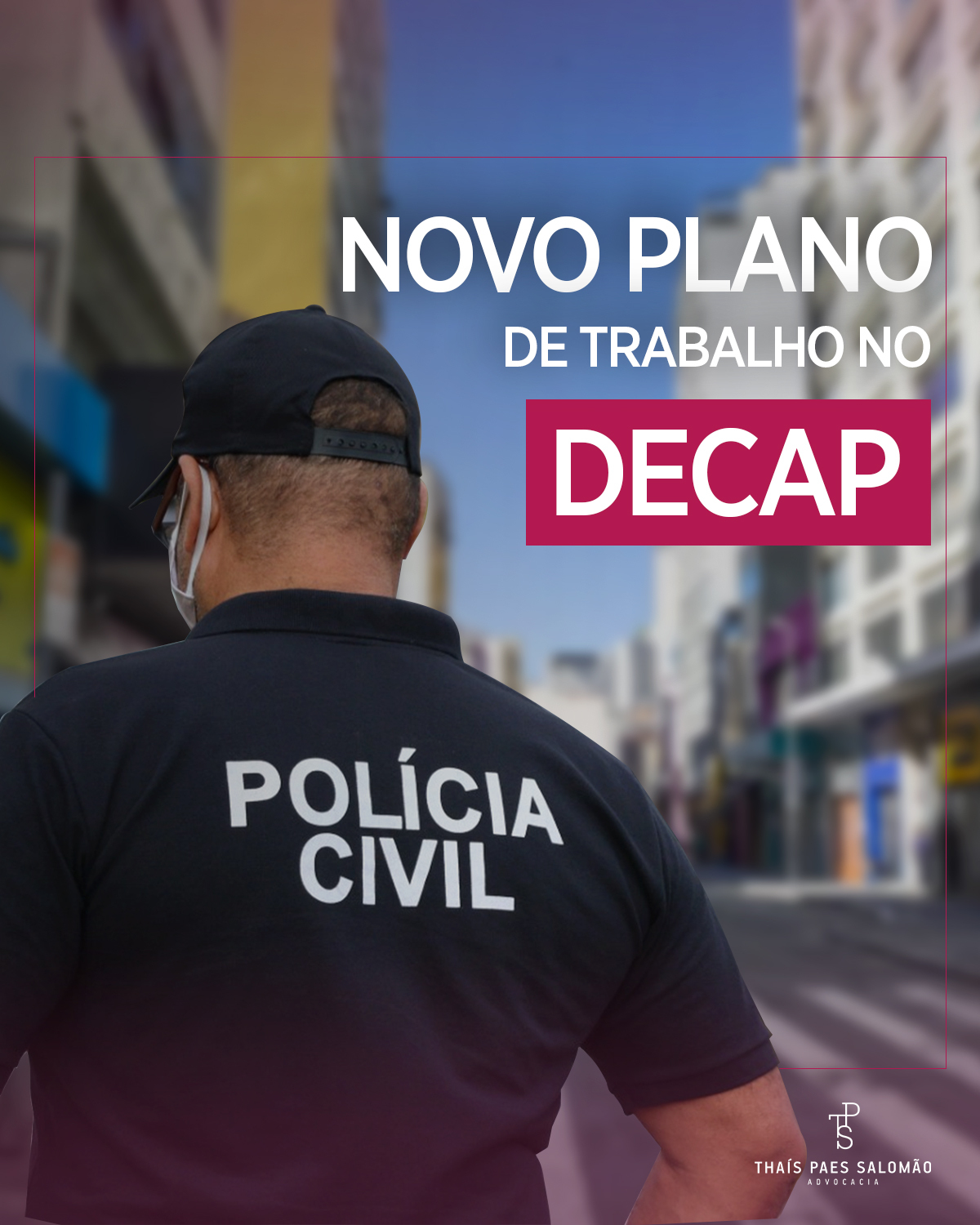 Novo plano de trabalho no DECAP