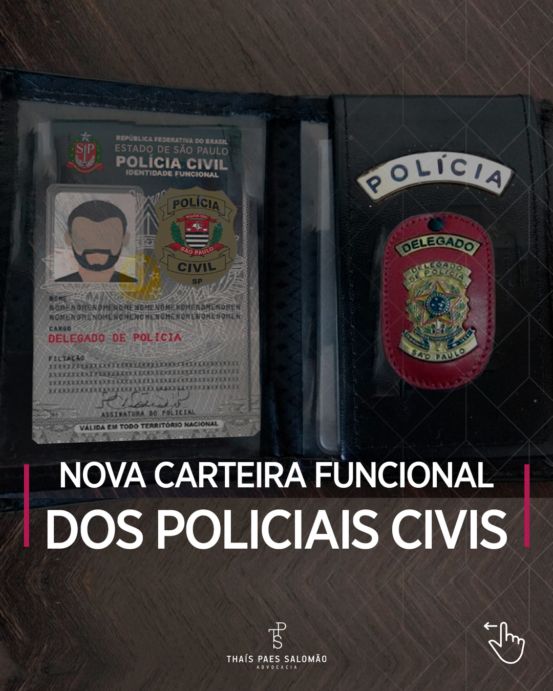 Nova Carteira Funcional dos Policiais Civis